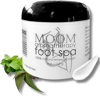Foot Spa Cream & Lotion, Aromatherapy Moisturizer with Peppermint & Eucalyptus - 100% Natural Foot Cream for Dry, Cracked Heels, Feet, Knees, Elbows, Hands, Foot Lotion for Soft Smooth Skin, 4 oz