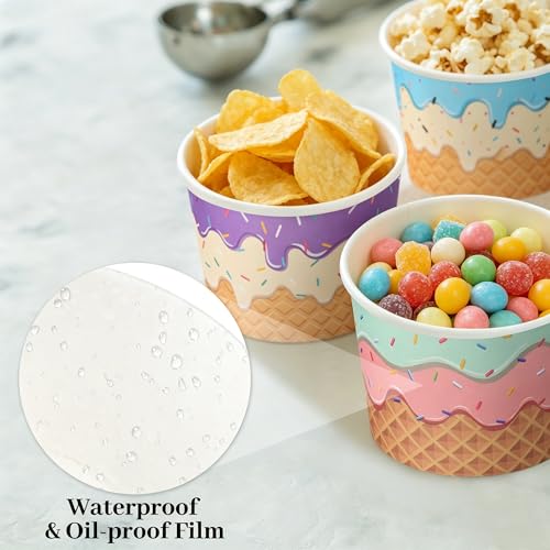 Récipients jetables pour crème glacée rigides et stables pour buffets de desserts et mariages - 5