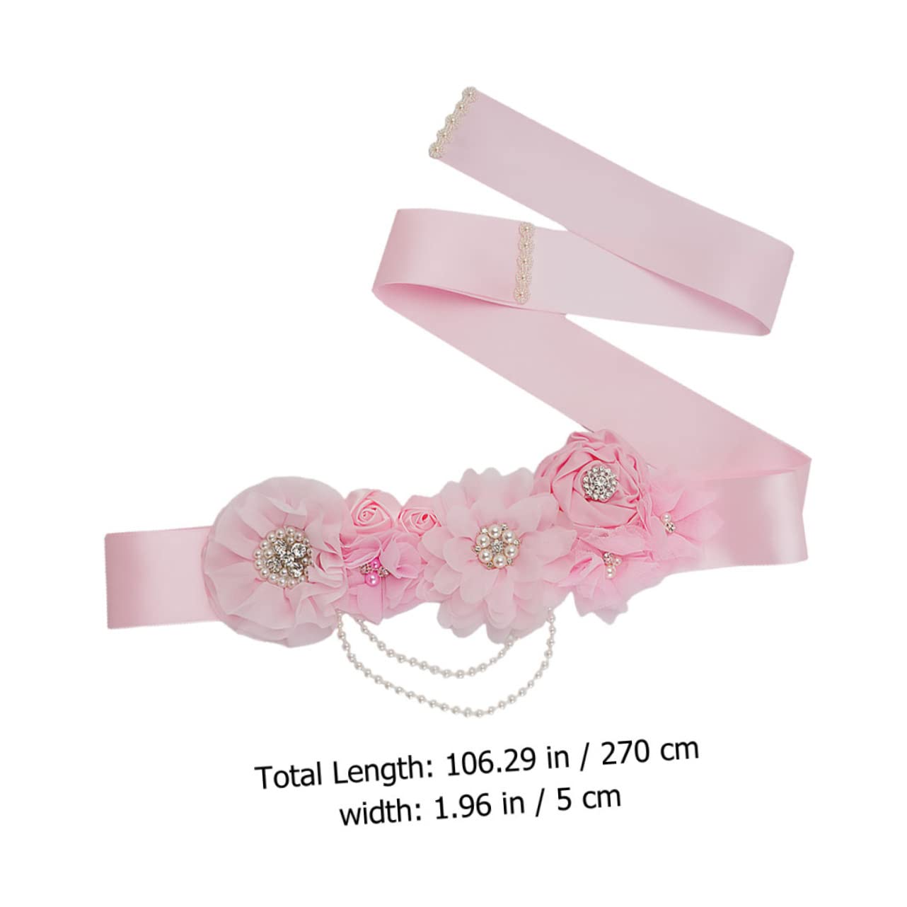 SHERCHPRY 3 Piezas Cinturón Boda Flor Faja Baby Shower Vientre Banda Bebé Ducha Traje Para Las Mujeres Fajas Para Accesorios Para Las Mujeres Novia Faja Ropa Formal Diamantes De Imitación