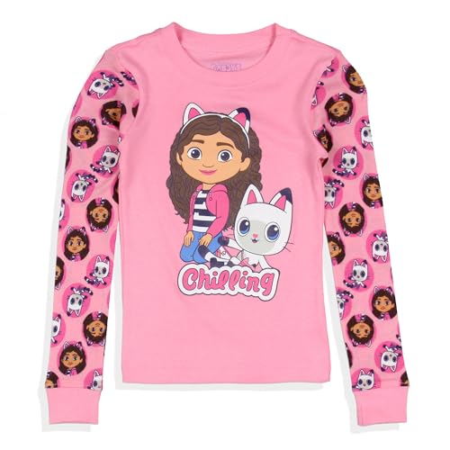 INTIMO Gabby's Dollhouse Pajama Set Toddler Girl's Chilling Gabby Pandy Tight Fit Long Sleeve Pant Sleep3