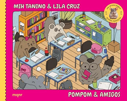Pompom & Amigos (Livro de colorir): Um intercâmbio quase perfeito