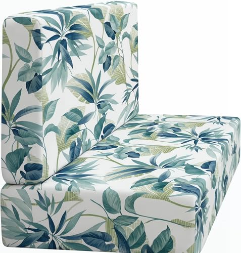 RV Dinette Cushion Covers Replacement Camper Cushion Slipcovers Printed Stretch Elastic Soft Washable RV Seat Covers Furniture Protector for Travel Trailers Couch Camper (Printed-Q, 2 Set)