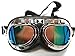 Oumers TMS WWII RAF Vintage Goggles, Aviator Pilot Style Motorcycle Cruiser Scooter Goggle, Bike Racer Touring Half Helmet Goggles, Cool MTB Bicycle Summer Winter Snowboard Windproof Glasses Colorful