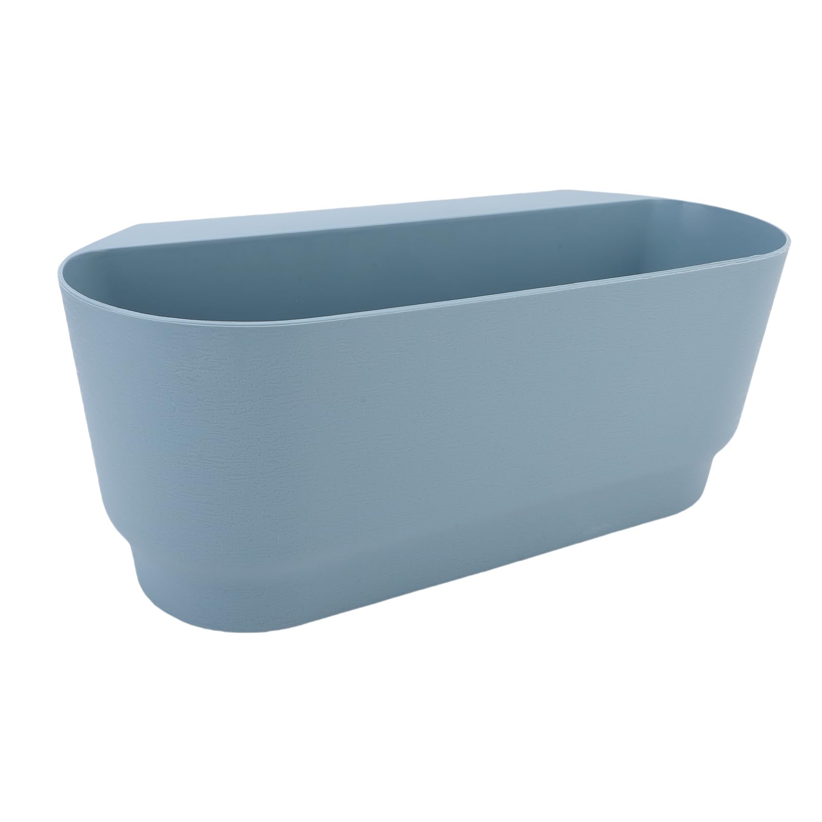 Aramox 3 Stück Hängende Blumentöpfe, PP-Geländer-Blumentöpfe, 45 X 18 X 16 cm, mit Entwässerungslöchern, Haken, Passend für Bis zu 7,1 cm Große Schienen für Balkon, Fenster, Veranda, Garten, Zaun,