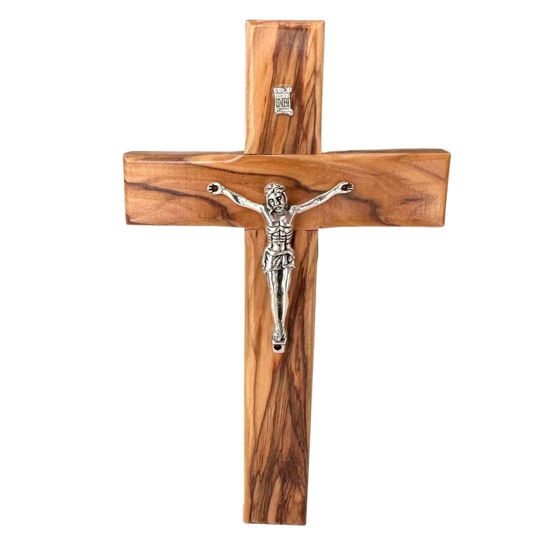 Spring NahalOlive Wood Cross (20 cm / 7.5")