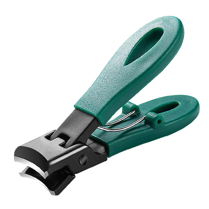 Large Toenail Clippers with Wide Opening Wide Mouth Nail Clipper Extra-Wide Jaw Open Nail Clipper Unisex Green