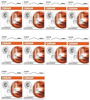 OSRAM 2x Genuine Original W5W (501) 5w 12v Clear Bulbs [2825-02B] - Part Number 2825-02B