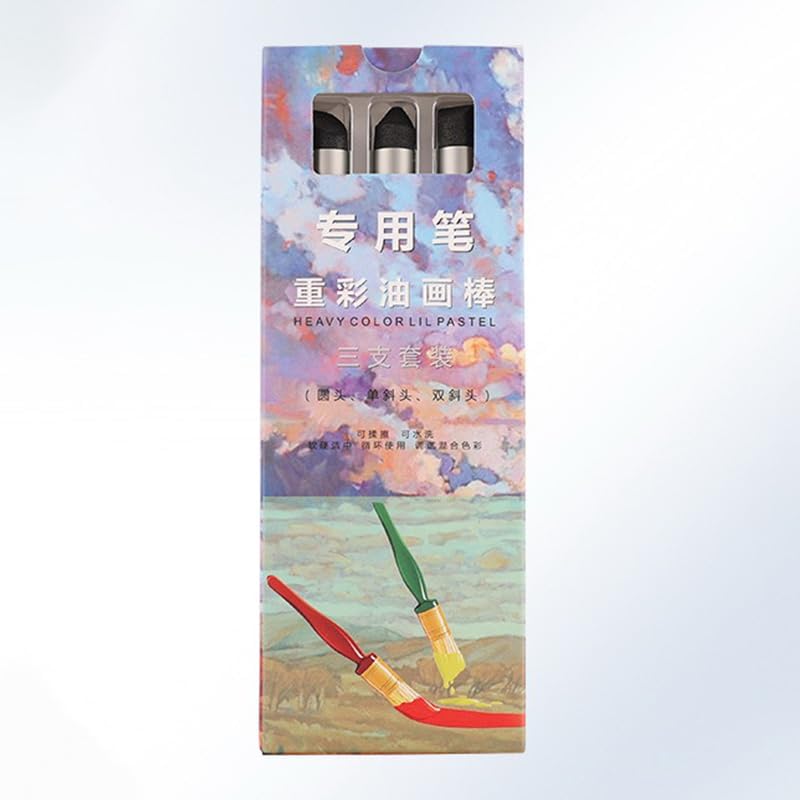 1/3Pcs Reusable Drawing Art Blenders Oil Painting Washable Sketch Rubbing Brush