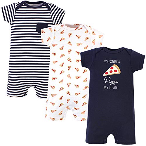 Image of Hudson Baby Unisex Cotton Rompers
