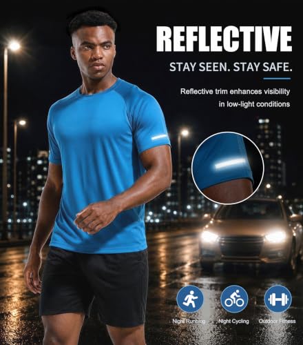 Image of Boyzn 1 or 3 Pack Men's Workout Running Shirts, Dry Fit Moisture Wicking T-Shirts, Sports Gym Athletic Short Sleeve Shirts