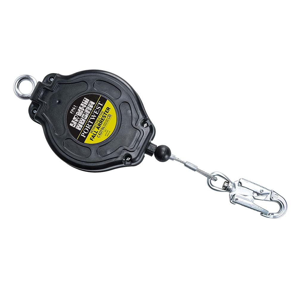 Portwest Steel Rope Fall Arrest Block - Color: Black - 4
