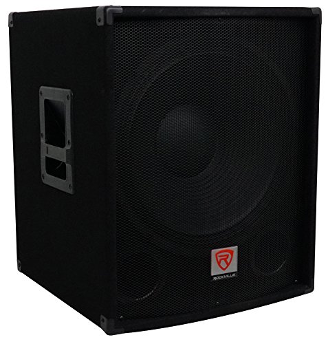 Image of Rockville SBG1184 18 inch Passive Pro DJ Subwoofer, 4 Ohm, MDF, Pole Mount