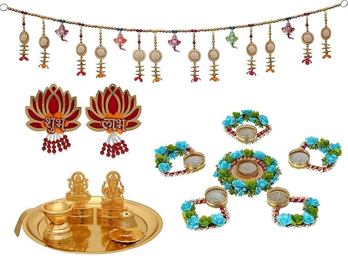 Pooja Thali Set complet à offrir en cadeau de Diwali pour la maison de vos proches