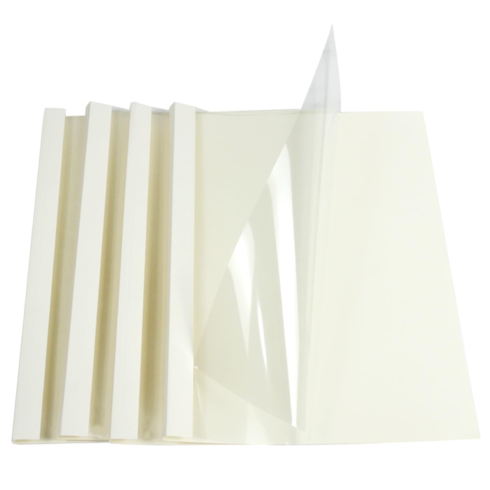 Thermobindemappe, 25 Blatt, 3 mm, A4, weiß, Packung mit 25 Stück