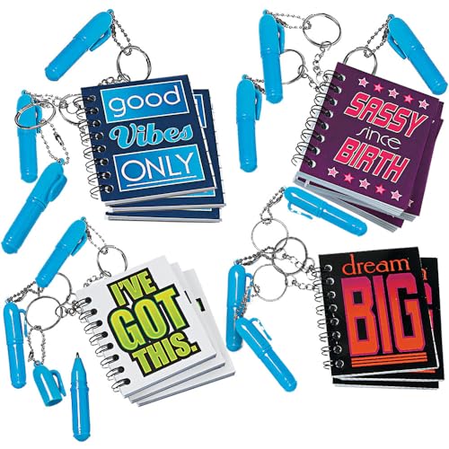 Fun Expressミニノート、キーリングとペン付き。