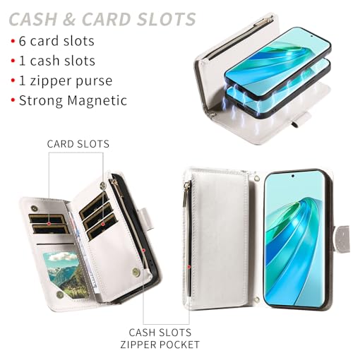 Coque pour Honor X9A étui de protection arrière blanc Asuwish