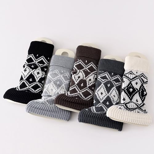 Image of Knitted Leg Warmers,womens leg warmers,Socks Long Yoga Ankle Warmers Women's Wool Warm Boot Socks