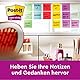 Post-it Super Sticky Z-Notes Soulful Collection, Packung mit 6 Blöcken, 90 Blatt pro Block, 76 mm x 76 mm, Pink, Lila, Grün - Extra-stark klebende Notizzettel für Notizen, To-Do-Listen & Erinnerungen