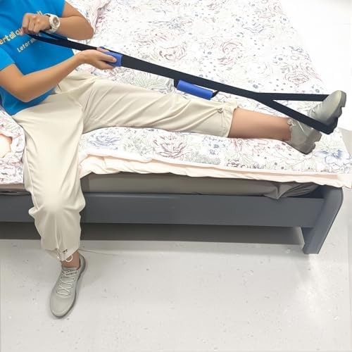 42 Inch Leg Lifter,Leg Lifter After Hip Replacement with Large Foot Loop,Mobility Aid for Disables and Elderly,Leg Lifter Strap for Knee Replacement Recovery Aids(Black)