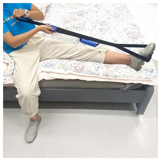 42 Inch Leg Lifter,Leg Lifter After Hip Replacement with Large Foot Loop,Mobility Aid for Disables and Elderly,Leg Lifter Strap for Knee Replacement Recovery Aids(Black)