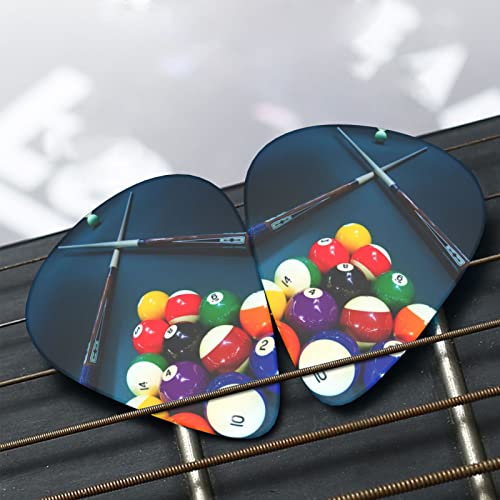 Ensemble de 12 médiators de guitare de billard pour guitare acoustique, guitare électrique, contrebasse, ukulélé - Les Beatles, Paul McCartney, John Lennon, RIngo Starr, George Harrison Ensemble de 12 médiators de guitare de billard pour guitare acoustique, guitare électrique, contrebasse, ukulélé – Image 8