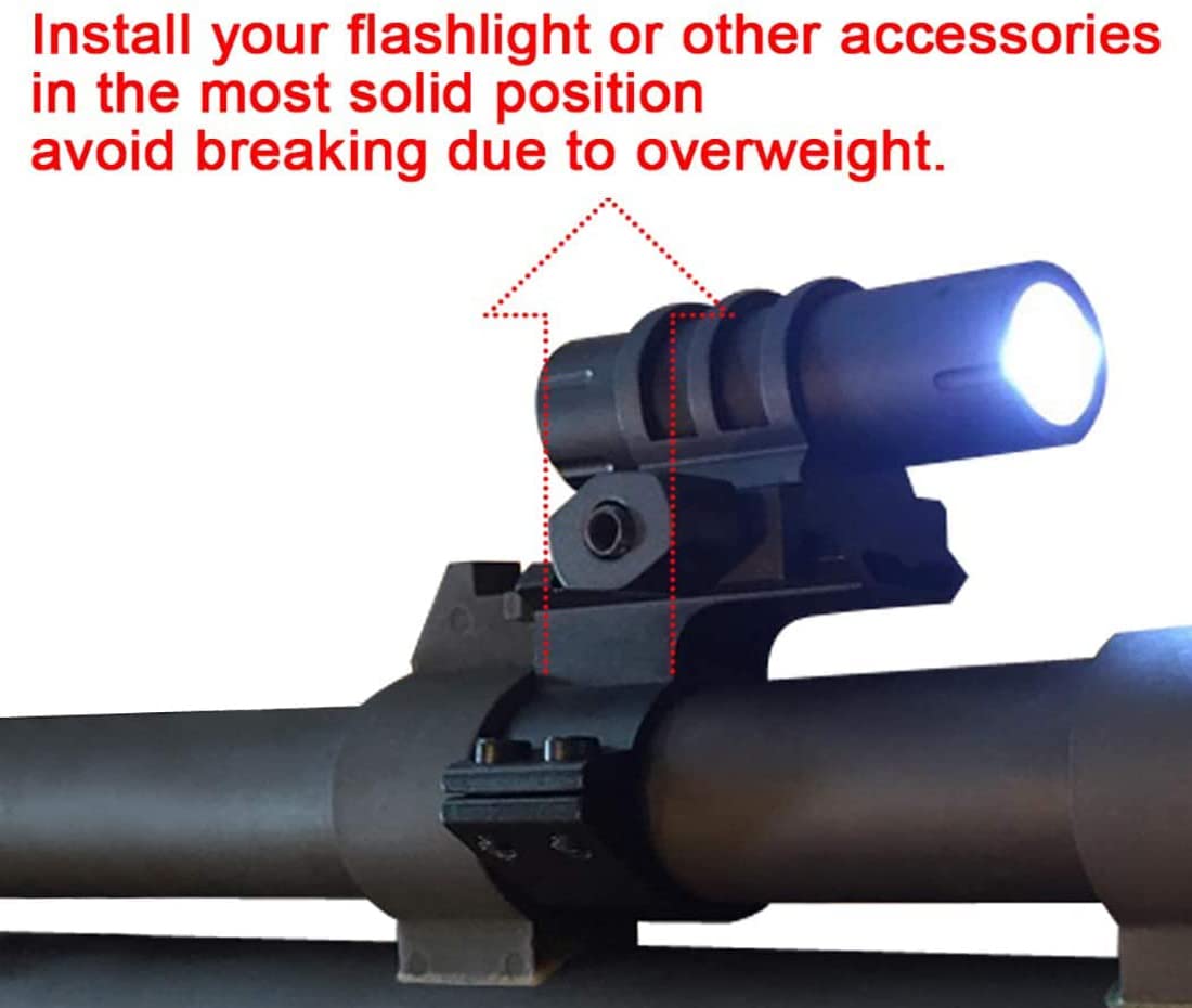 Tri-Rail 20mm Rail Barrel Scope Mount Adapter 12/20 GA Gauge For Shotgun/Rifle E - Foto 11