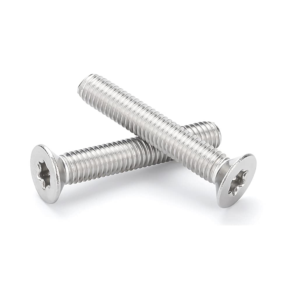 ANSIEDIO Torx Countersunk Screws Bolts with Column Stainless Steel Flat Head Hexagon Socket with Needle Anti-theft Screw, M3×6mm,50 pcs - Image 4