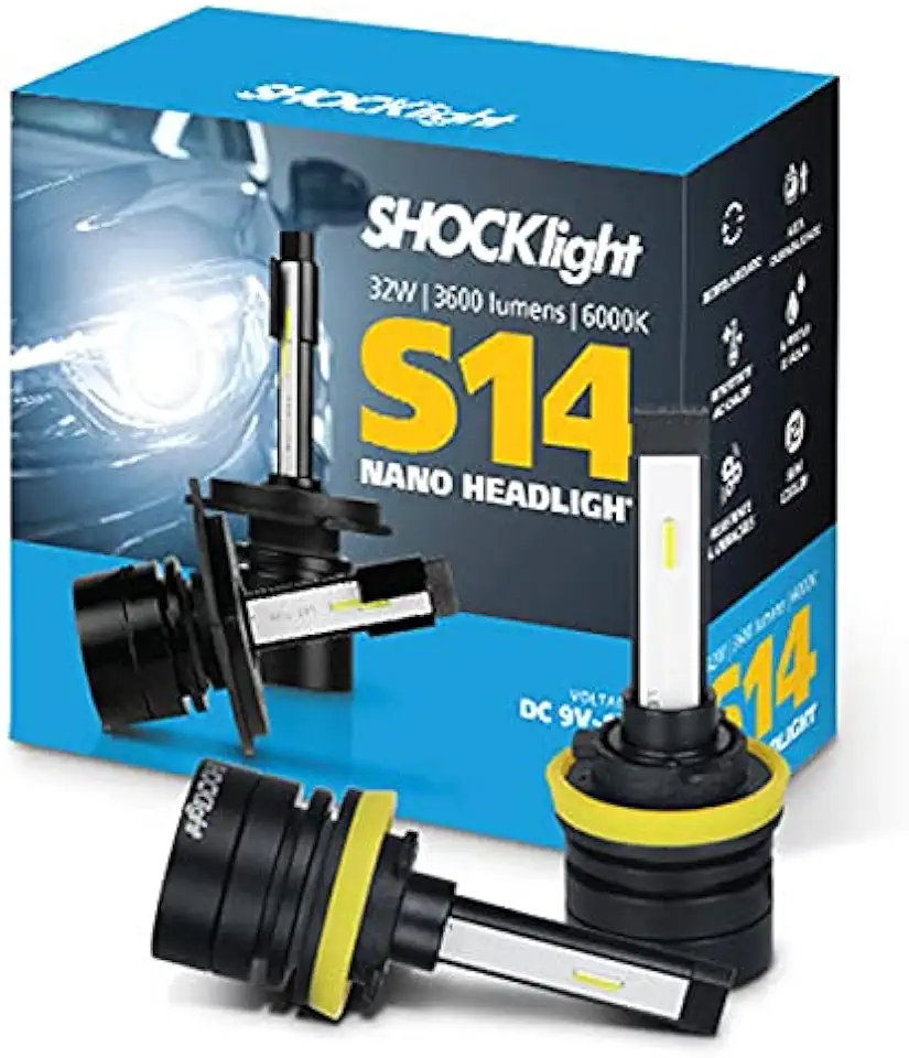 Lâmpada Super Led Mini Shocklight 32w S14 Nano H11 6000k