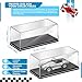 Singhoow 4 Pcs 1/64 Display Case Acrylic Model Cars Display Case 4.17 x 1.81 x 1.81 Inches Clear Plastic Vehicles Toy Cars Storage Collectors