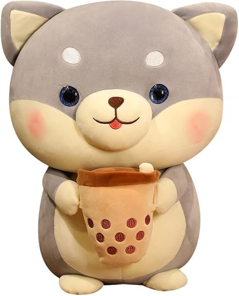 Amazon Co Jp かわいいミルクティーの柴犬の毛のぬいぐるみの子犬の人形のベッドの上でクッションで寝てぬいぐるみの男女生 Gray 17 7 Inches おもちゃ Amazon Co Jp かわいいミルクティーの柴犬の毛のぬいぐるみの子犬の人形のベッドの上でクッションで寝てぬいぐるみの男女生 Gray 17 7 Inches おもちゃ