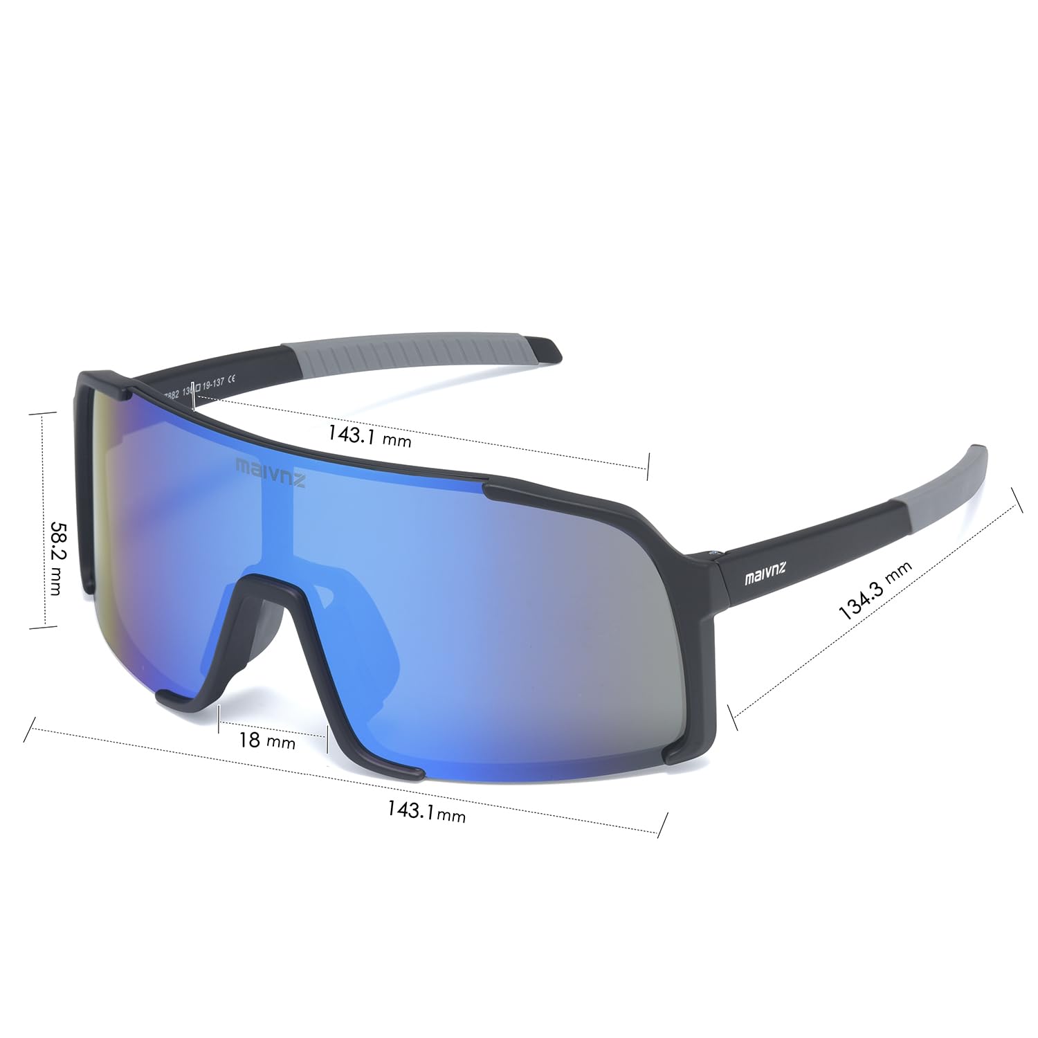 maivnz Okulary przeciwsłoneczne baseballowe dla mężczyzn i kobiet, lekkie, ochrona UV400, okulary sportowe do jazdy na rowerze, biegania, golfa, softballu, roweru
