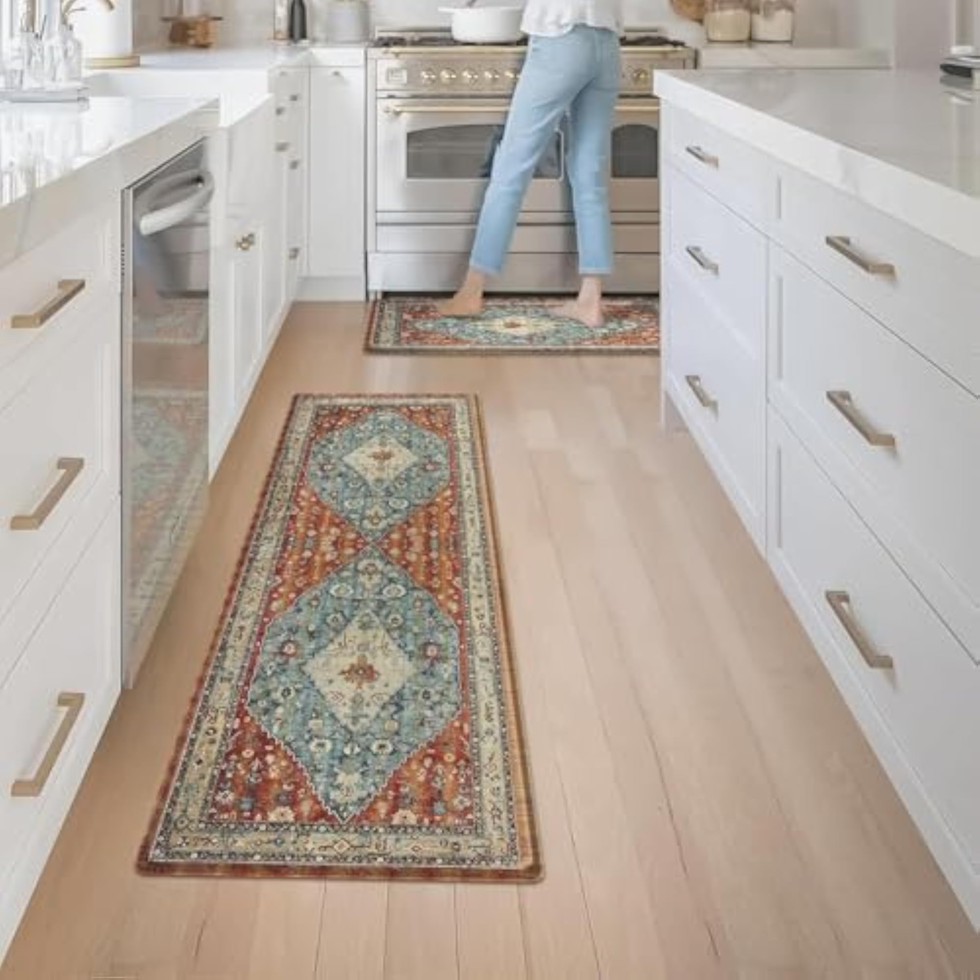 Waterproof Memory Foam Kitchen Rugs, Comfort Runner Rug