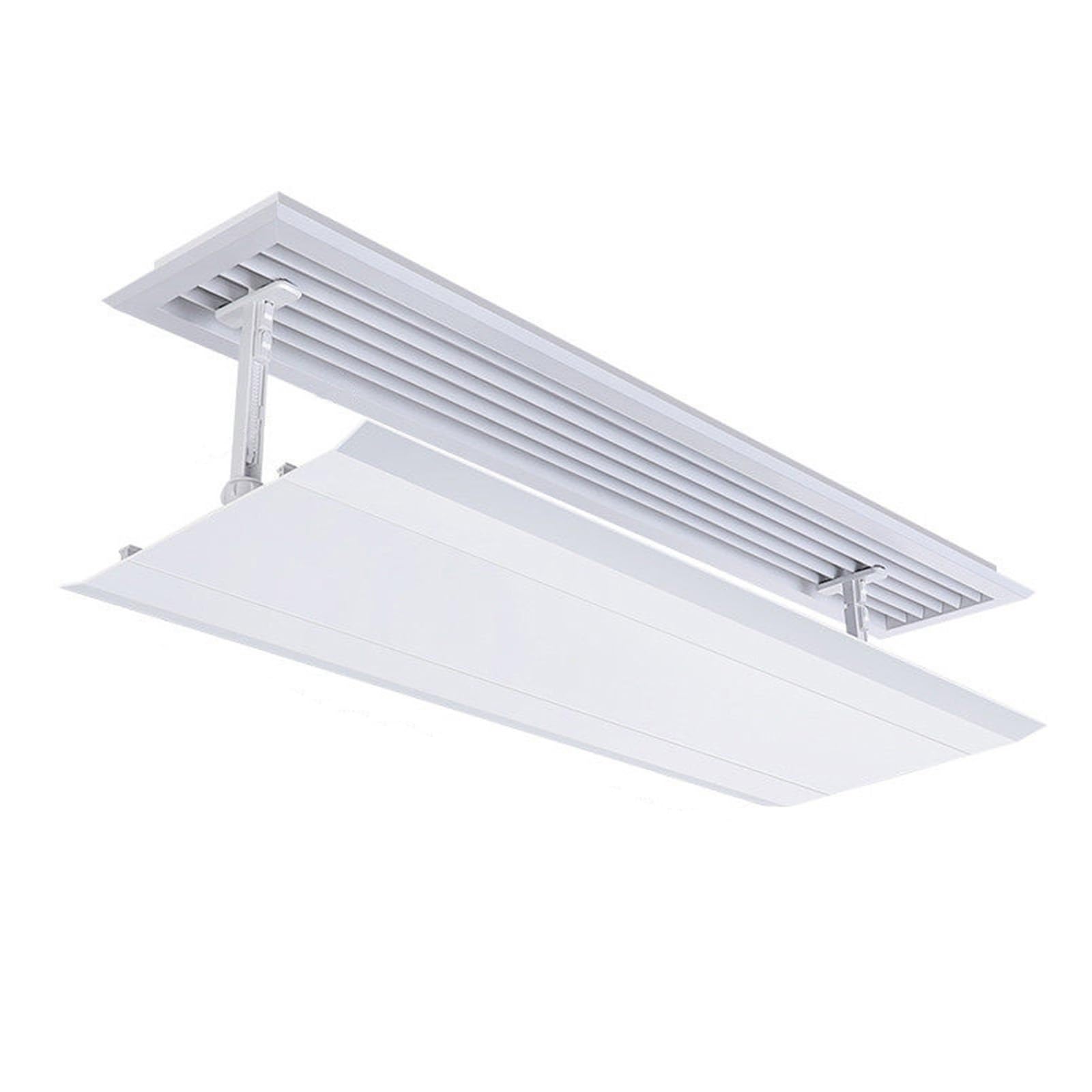 Deflettore Condizionatore Regolabile, Deflettori Condizionatori Anti-Flusso per Pareti Laterali, Bocchette e Griglie a Soffitto(60x45cm/24x18in)