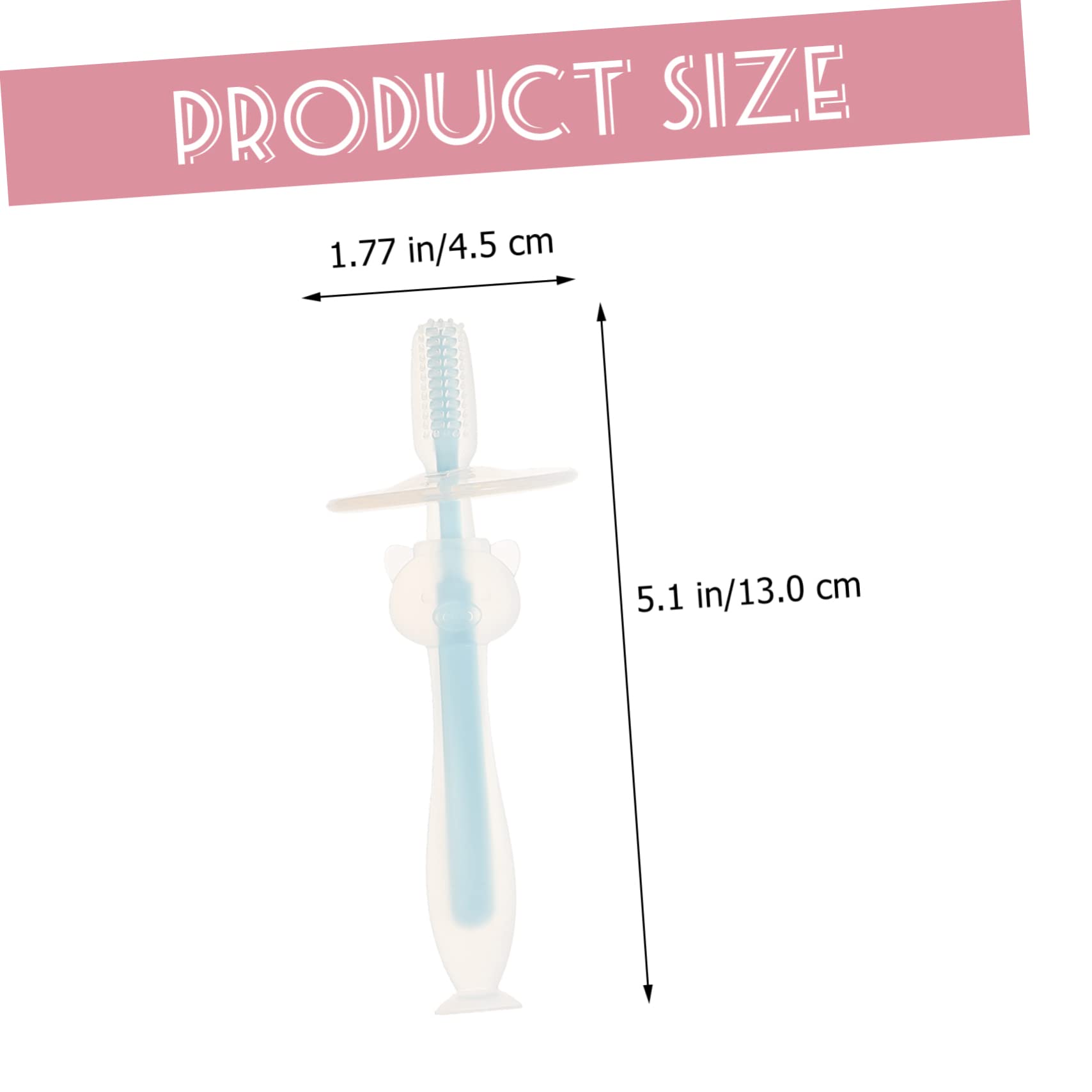 Beaupretty 5 Sätze Teiliges Babyzahnbürsten Aus Lebensmittelechtem Silikon Mit Weichen Borsten Und Saugnapf Ergonomisch Geformt Für Junge Mädchen Ab Jahr Sanfte Zahn Zahnfleisch 4 Stück * 5