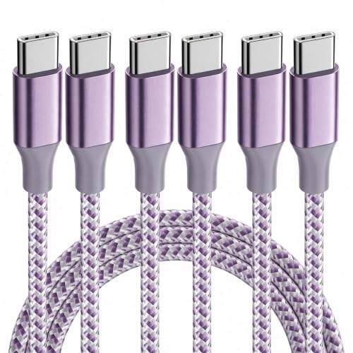 Image of KYEHD USB C Cable,3 Pack 10FT 60W Fast Charging USB C to USB C Cable, Durable Type C Charger Cable for iPhone 17 /16 /15 /iPad MacBook CarPlay and More