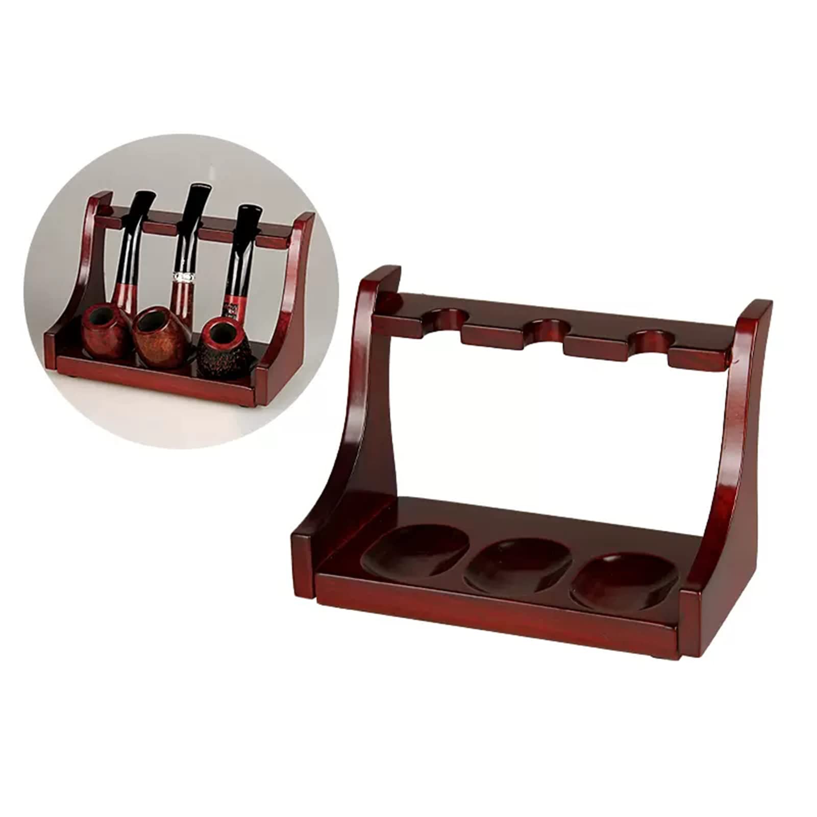 Support de pipe Support pliable en bois pour support de tuyau en bois