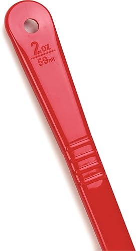 Miniatura 7 de Carlisle FoodService Products Measure Miser - Cuchara medidora de plástico con mango largo, 2 onzas, color rojo (paquete de 2)