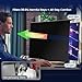 Magnetic Monitor Privacy Screen for 24 Inch Flat Computer 16:9 Aspect Ratio, 24in Removable Anti Glare Filter, Blue Light Blocking Privacy Shield Eye Comfort, Hanging Anti Spy Desktop PC Protector