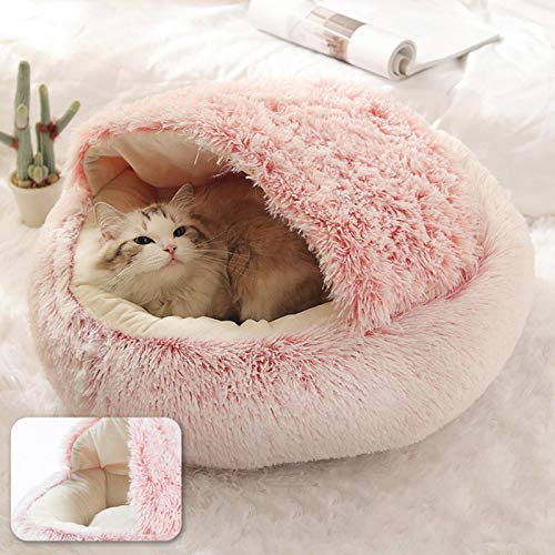 LuckyOne HOOPET Round Fleece Pet Bed for Cats and Small Dogs LuckyOne HOOPET Round Fleece Pet Bed for Cats and Small Dogs