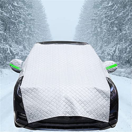 Couverture Pare-brise Universelle 215x125 Cm - Protection Anti-gel, Neige, UV - Avec Sangles Et étui Pliable - 4