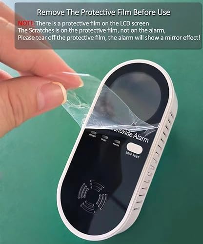 Miniatura 2 de Detectores de monóxido de carbono 3 en 1, detector de monóxido de carbono portátil para viajes con pantalla de temperatura y humedad, detector de