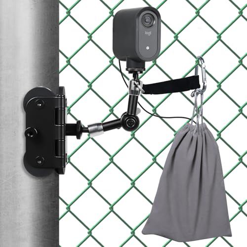 Selens Magnetic Fence Mount Live Streaming Kit for Mevo Start Gopro iPhone and Pocket Radar Two 1/4 Mount Points Camera Magnet Holder for Gamechanger at Baseballl Softball Field