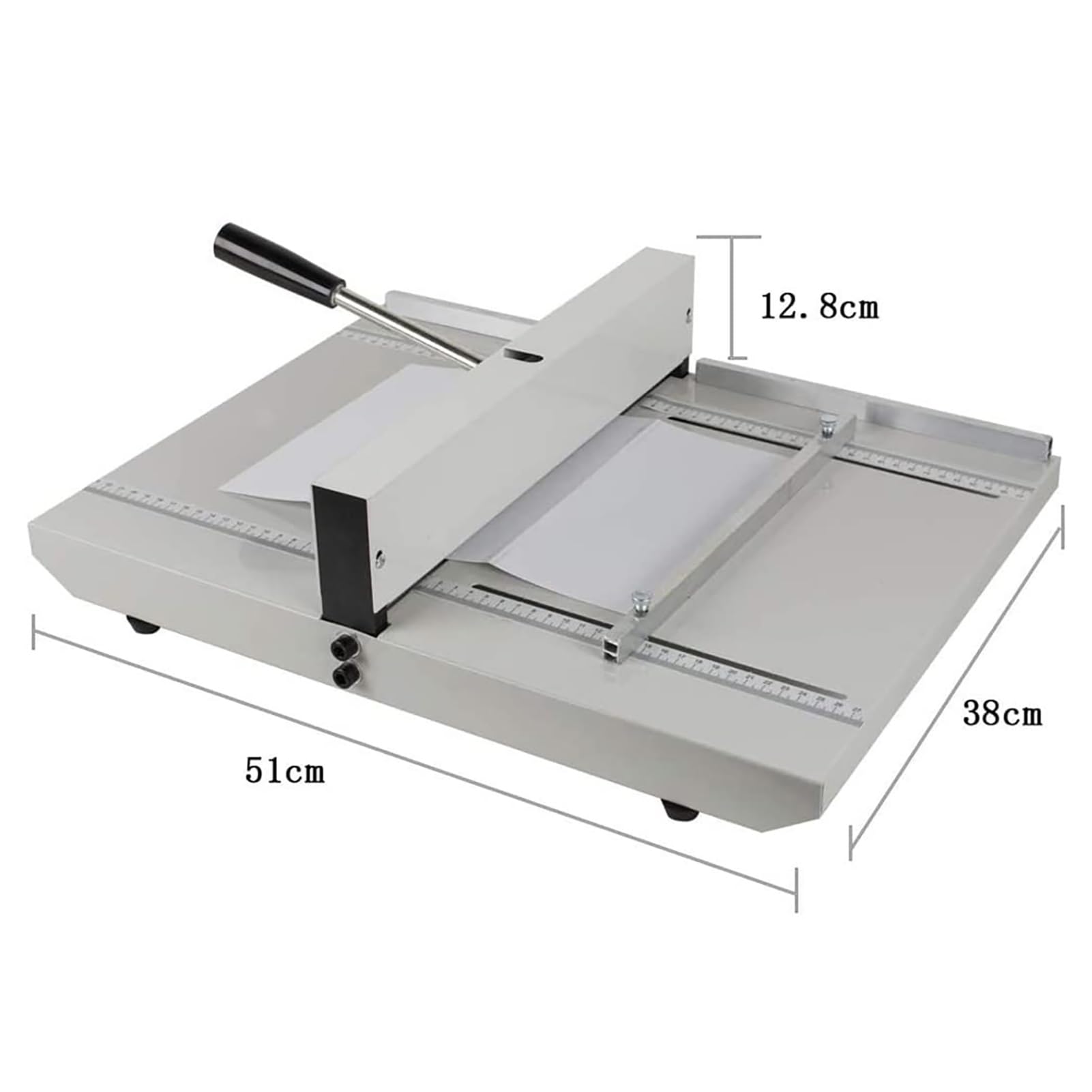 Machine à Rainer Manuelle 350 mm avec Règle de Positionnement pour Cartes de Vœux, Brochures et Photos