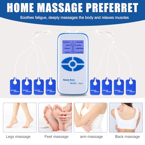 Image of Period Simulator Machine for Men,Period Pain Simulator for Men,8 Modes Period Cramp Simulator,with 10 Replacement Pads,for Muscle /Back /Shoulder /Neck /Leg /Calf Pain Relief
