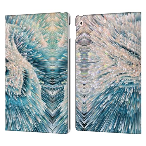 Étui portefeuille iPad 10.2 Haroulita en cuir avec motifs nuages
