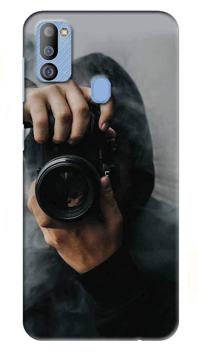 NDCOM for Samsung Galaxy M21 2021 Edition Back Cover Camera Photo Click Printed Hard Case