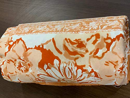 Rubellite Handmade Hand Block Print Burnt Orange Duvet Cover Set Cotton Comforter Queen Full Size Luxury Soft Bedding (Twin 60X90) #TOP2