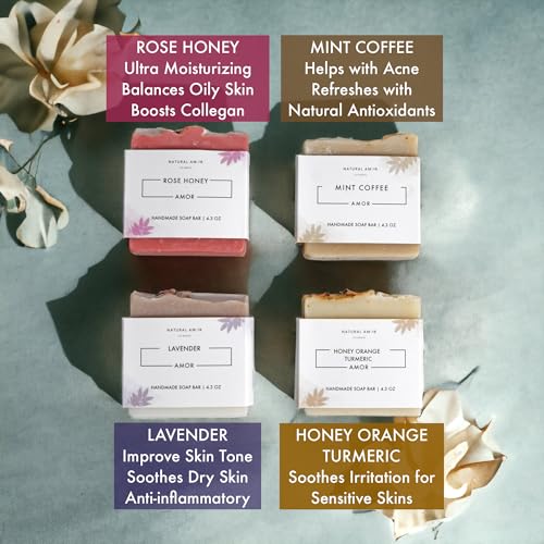 Natural Amor Los Angeles NAGS-AZ-4-HS Natural Amor- Organic Handmade Soap Bar Set thumb #2