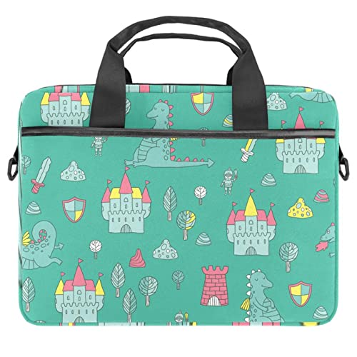 Sacoche ordinateur 14.5 pouces antichoc contre rayures sac bandoulière dinosaure amusant