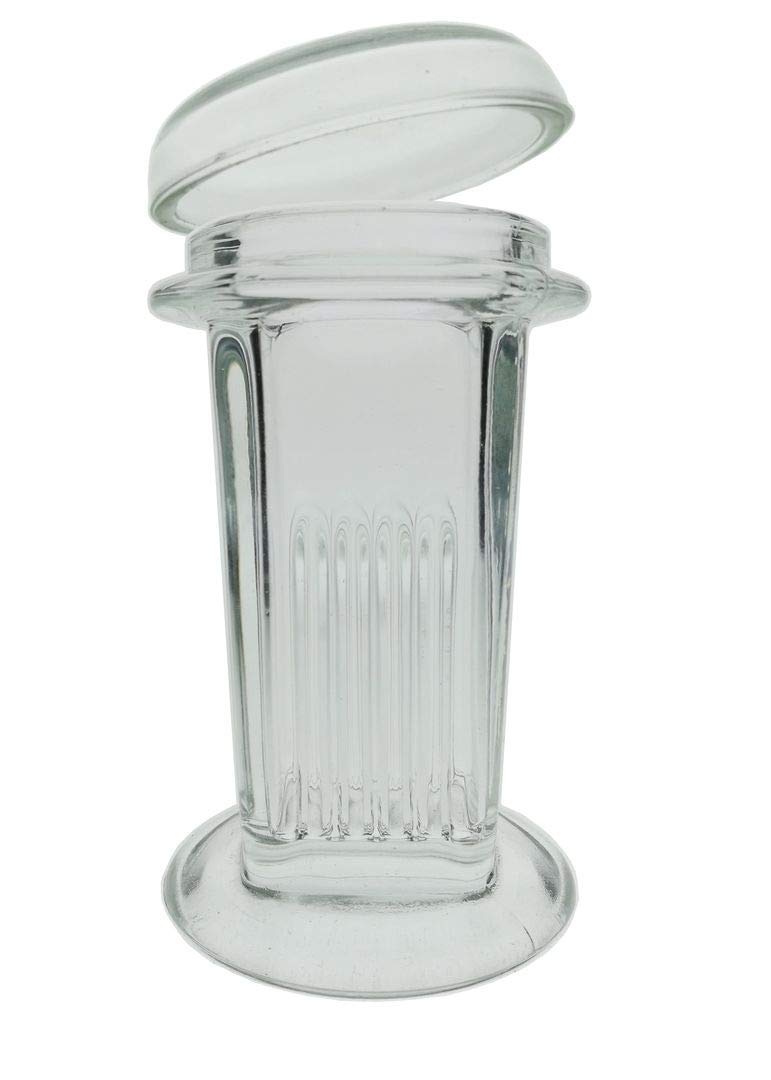 KimLab Packs of 6pcs 5-Slide Glass Coplin Staining Jar, Glass Lid, 60ml